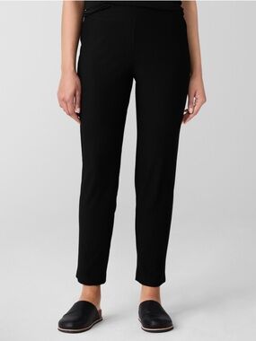 Eileen Fisher Washable Stretch Crepe Slim Pant